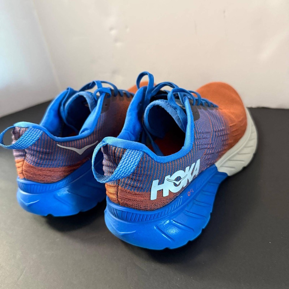 Hoka One One Mach 3 Mens 8.5 Running Shoes Orange Blue 1106479 PROFLY Sneakers - Picture 12 of 16